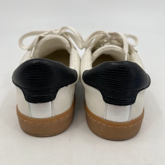 Dolce Vita White & Black Nadia Low Top Sneakers | Size 6 - Picture 2 of 10